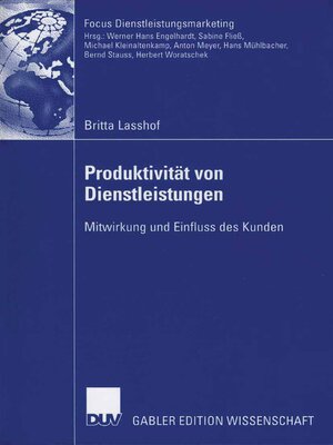 cover image of Produktivität von Dienstleistungen